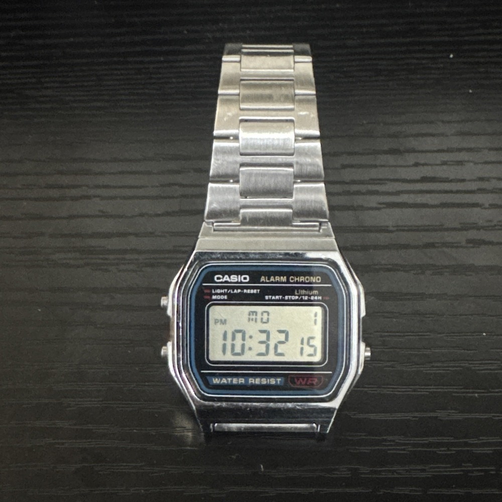 CASIO A158W ALARM CHRONO MEN VINTAGE WATCH